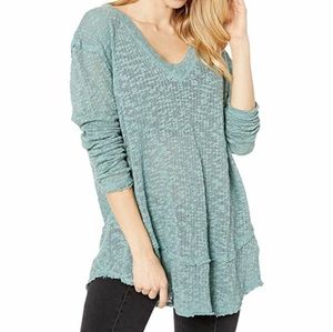 Free People Open Air Hacci Long Sleeve Top